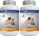 Dog Immune Support - PET Immune Support - Köpekler ve Kediler için - SADECE Doğal - VETS Seçim - Köpek Turmeric Supplement - 120 Tedaviler (2 Şişeler)