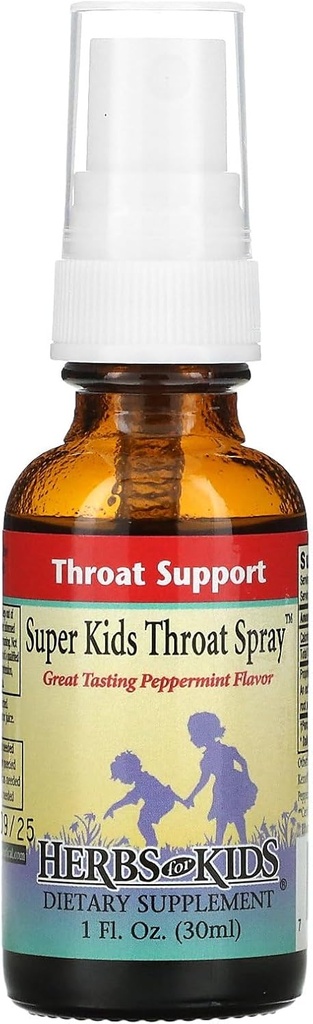 Çocuklar için Herbs Super Kids Throat Spray, 1 Ounce