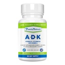Power By Naturals ADK Vitamin Supplement - Υψηλής ισχύος ανάμειξη VIT A D3 K2 Vitamin 5000 eu - Υποστήριξη Οστών, Καρδιάς & Ανοσοποιητικής Υγείας - 60 Κάψουλες (2 Μήνες Προσφορά)