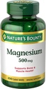 Nature's Bounty Magnezyum, Tabletler, 500 mg- 200 Ct.