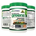 Vital First Daily Greens Superfood Powder 50 Whole Super Foods with Spirulina, Chlorella, Flax Seed, Fiber and Enzymes with Organic Greens - 30 Σερβιέτες