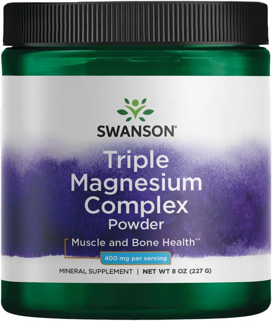 Swanson Triple Magnezyum Toz 400 mg 8 oz Pwdr