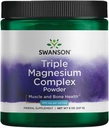 Swanson Triple Magnesium Complex Powder 400 mg 8 oz Pwdr