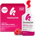 Sağlıklı Vibrant Hair Skin & Nails Daily Liquid Supplement - Beauty Supplements with Hydrating Nutrients & Essential Vitamins - Collagen, Biotin & Hyaluronic Asit - 30 Gel Packs