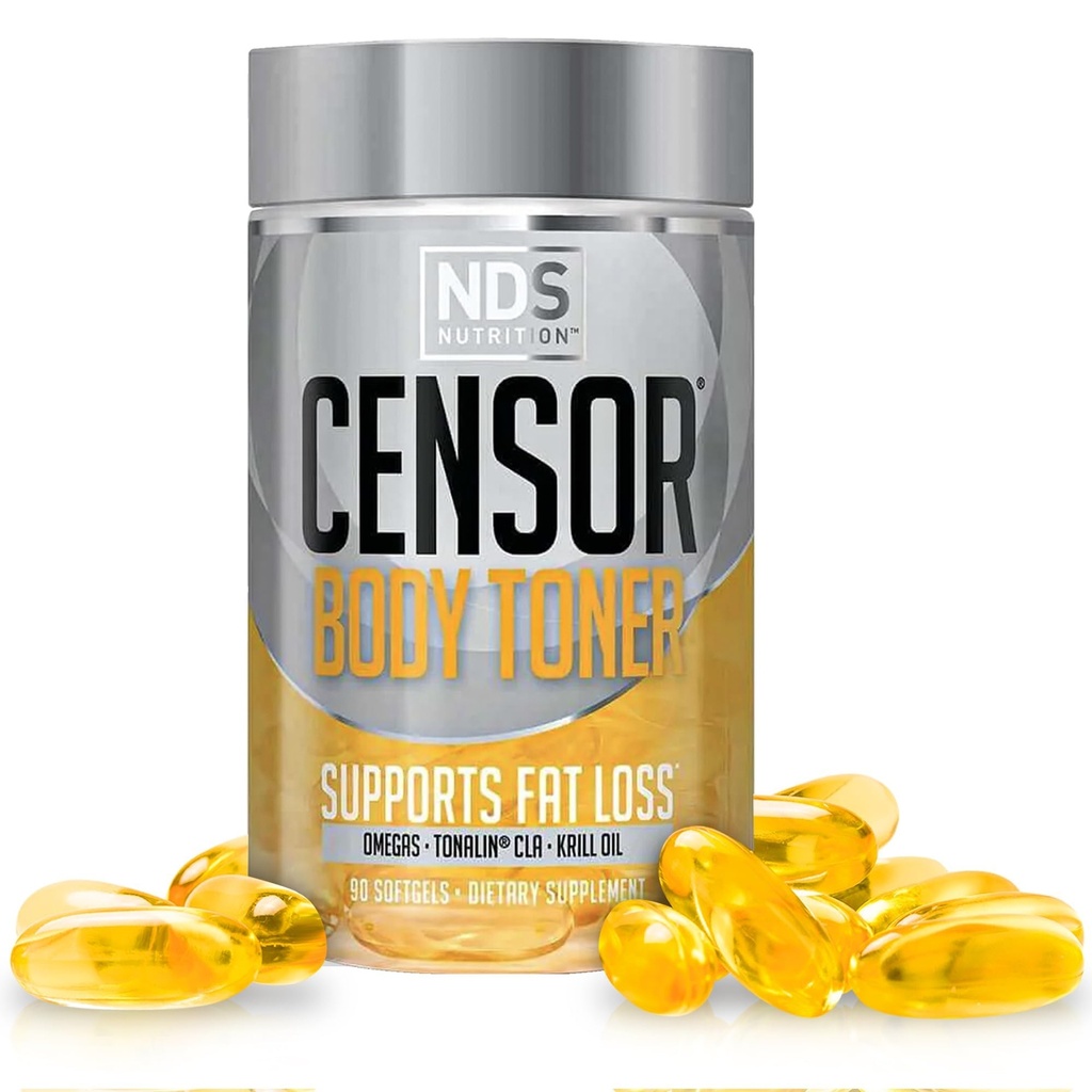 NDS Beslenme Censor - CLA, Fish Oil, Safflower ve Omega 3-6-9 - Geliştirilmiş Enerji ve Sağlık Için Diyetsel Tamam (90 Softgels)