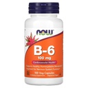 Τώρα τρόφιμα B-6 100mg 100 κάψουλες
