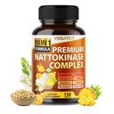 VEGATOT Organik Nattokinase Kompleksi - 10IN1 Formula D3, Niacin, Vitamin K2, çinko, CoQ10, Quercetin - ABD'de (150 Kont)