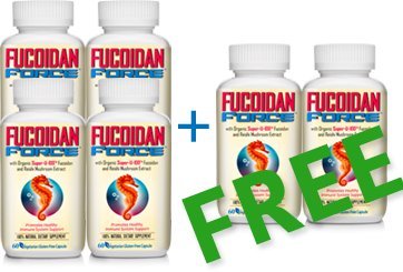 FUCOIDAN FORCE® 6 Şişes Pack (4+2 Free) #1 FUCOIDAN Supplement in the World, Made in USA - Formulated for maximum Power & Faydaları
