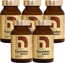 Fucoidan Powered with AHCC® Brown Seaweed Immunity Supplement with Higheight Organic Mekabu Mozuku Agaricus 5 Şişe - Japonya'da Yapılan 800 Sebze Kapsülü