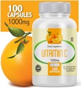 Βιταμίνη C 1000mg 100 Καψάκια (2 Φιάλες)