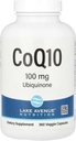 Lake Avenue CoQ10 Beslenme - Ubiquinone Supplement - Antioksit Aktivitelerini Destekleyin - Gluten Free, Non-GMO - 100 mg - 360 Veggie Capsules
