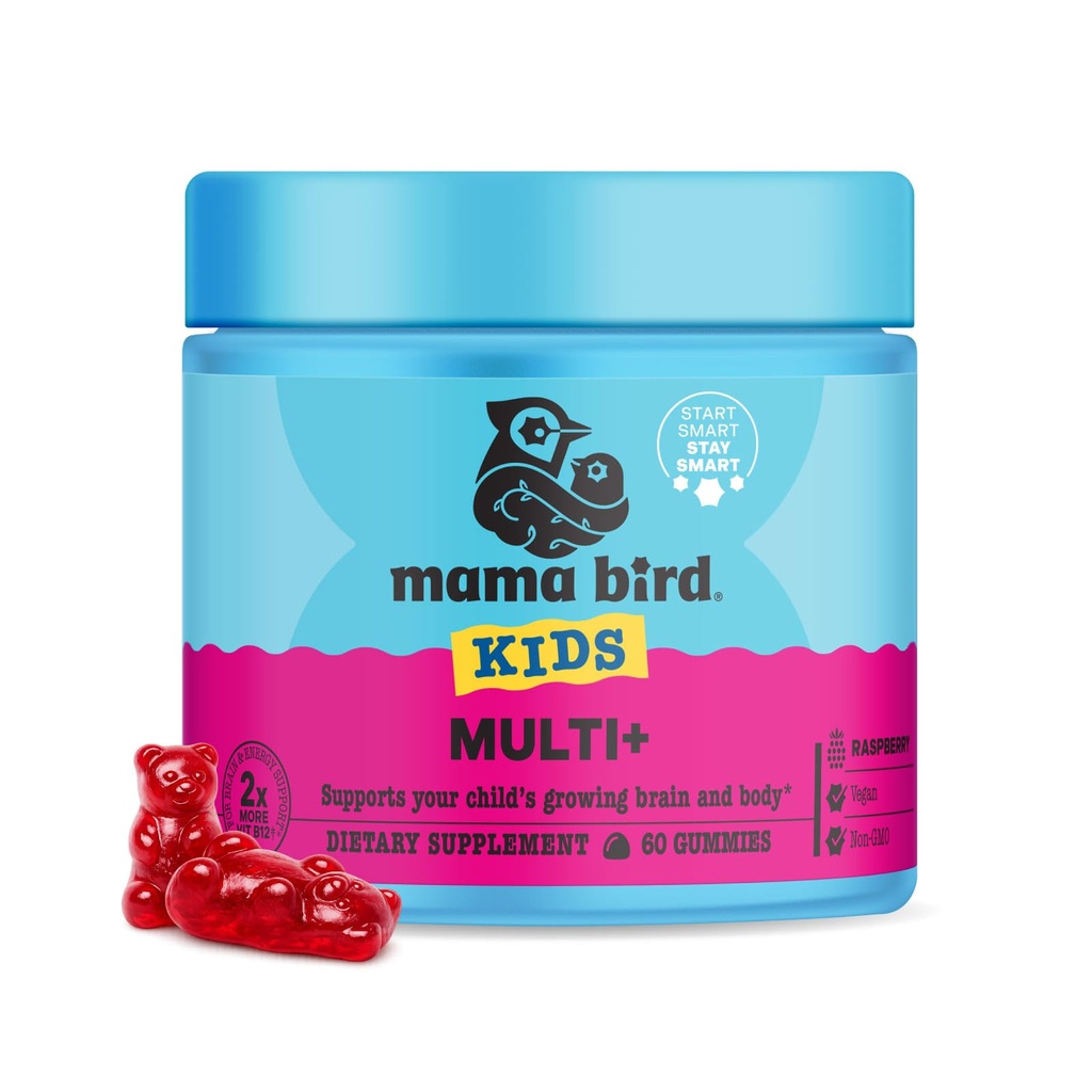En İyi Nest Wellness Multi Plus Gummies - Brain Health Support Supplement with Metilated Vitamins - Çocuklar için Faydalı Çokvitamin - Yardımlar Sağlıklı Enerji & Immune Function - Raspberry, 60 Gummies