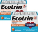 Ecotrin χαμηλής αντοχής επικαλυμμένη ασπιρίνη, NSAID 81mg, 45 αριθμός (2 συσκευασία)