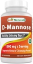 En İyi Doğallar D-Mannose Capsules - Urinary Tract Cleanse Supplement 1500 mg/Serving - 120 Count