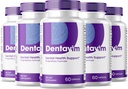 (5 Pack) Dentavim Capsules - Tüm Doğal Bakım Diş ve Gums - Dentavim Diş Sağlığı Formula - Genel Oral Koruma için Vitamin & Mineraller, Denta Vim Advanced