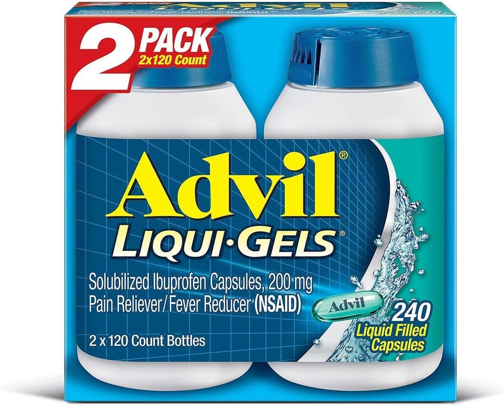 Advil Liqui-Gels (2pk, 120 Kont)