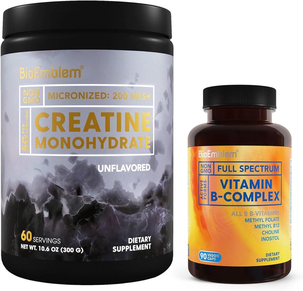 BioEmblem Βιταμίνη B-Complex και Creatine Monohydrate σκόνη