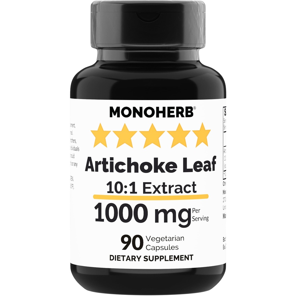 MONOHERB Artichoke Broşürü 1000 mg - 90 Vegetarian Capsules