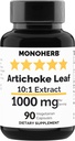 MONOHERB Artichoke Broşürü 1000 mg - 90 Vegetarian Capsules