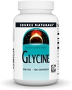 Source Naturals Γλυκίνη 500 mg Συμπλήρωμα διατροφής με αμινοξέα - 100 κάψουλες