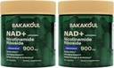 NAD Supplement - Liposomal Nicotinamid Riboside, Resveratrol, Quercetin, NAD Nicotinamid Riboside Resveratrol 900 mg, NAD+ Erkekler ve Kadınlar için Tamam, 80 Capsules 2 Pack