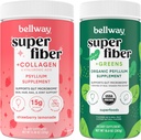 Bellway Super Fiber Toz + Collagen, Strawberry Lemonade Super Fiber + Yeşiller