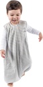 Woolino 4 Season Baby Sleep Bag with feet, Merino Wool and Organic Cotton Walker Sleep Bag Sack, Toddler Uyku Bag, 18-36m, Gray