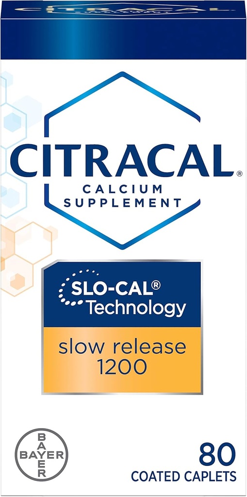 Citracal Calcium + D αργή απελευθέρωση 1200 δισκία 80 δισκία (πακέτο των 4)