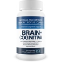 Brain+ Cognitiva - Gelişmiş Bilişsel Destek - Ruh Focus'u artırma ve Destekleyin - Beyin Desteği ve Opti Nootropic Boost için Alfa-GPC Capsules