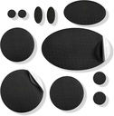 AZengear Tamir Patches - Sular, Self-Adhesive, Tear-Cold-Heat-Resistant Renkli Polyester Fix Puffer Coats, Gear, Tents (11 Adet, Solid Black)