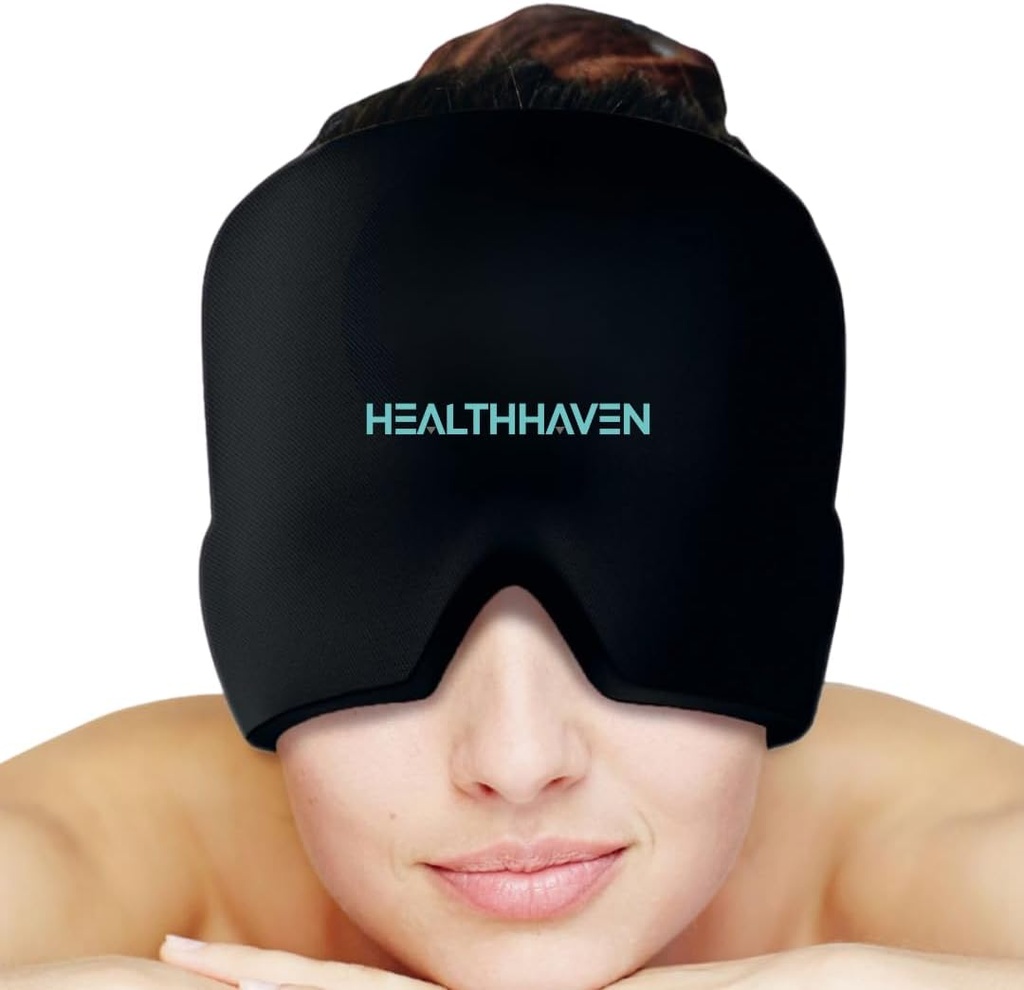 360°Migraine Headache Relief Cap, Soğutma Gel şapka başı migren, Gerginlik, Stres ve Hangover, sıcak ve Soğuk Terapi, Soothing Headache şapkası