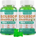 Soursop Graviola Gummies | 2000 mg Soursop Digestive, Hücre Desteği, Immune Support and Antioxy | Soursop Fruit for Yetişkinler | Non-GMO, Vegan, 120 Gummiesop