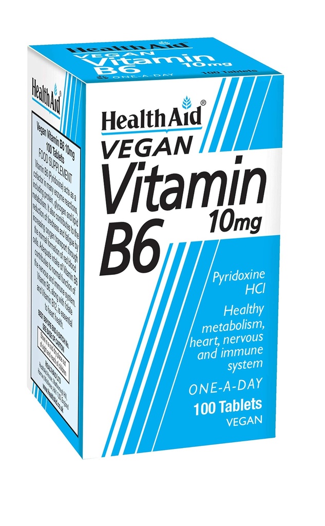 Sağlık Yardım Vitamini B6 (Pyridoksie HCl) 10 mg 100 Tablet