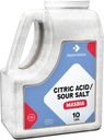Bağlanabilir Gıda Citric Asit - 10 lb Bulk Jug - 100% Pure Sour Salt Food Grade, Allergen-Free, Non-GMO, Kosher - Cheese Making, Cocktails, Temizlik, Bath Bombs, & More
