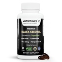Black Seed Oil 3% Thymoquinone Standardized - Klinik olarak Studied, USP Grade, Cold-Pressed Nigella Sativa ThymoQuin, Non-GMO – 60 Softgels