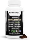 Black Seed Oil 3% Thymoquinone Standardized - Klinik olarak Studied, USP Grade, Cold-Pressed Nigella Sativa ThymoQuin, Non-GMO – 60 Softgels