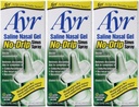Ayr Saline Nasal Gel No-Drip Sinus Mix,0.75 Fl Oz (Pack of 3)