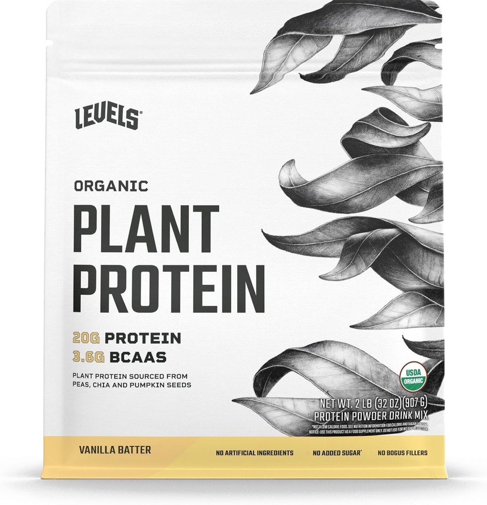 Sınıflar Organik Bitki Proteini, 20G Protein, Yapay Değil, Vanilla Batter, 2LB