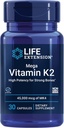Life Extension Mega Vitamin K2 Güçlü Bones için Yüksek Potency, klinik olarak Studied 45 mg K2 Dosage, Sağlıklı Kemik Yoğunluğu, Gluten-Free, Non-GMO, 30 Capsules