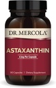 Dr. Mercola Organik Astaxanthin - 4 mg Astaxanthin - Güçlü Antioksi Desteği - Organik Mikroalgae Ekstraksiyon - Non-GMO, Gluten-Free & Soy-Free - 90 Capsules (90 hizmet)