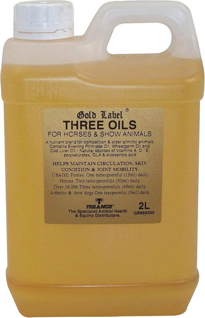 Üç Petrol, At Supplement, Gold Label, Cod Liver Oil, Evening Primrose Oil, Wheatgerm Oil, 2 Litres