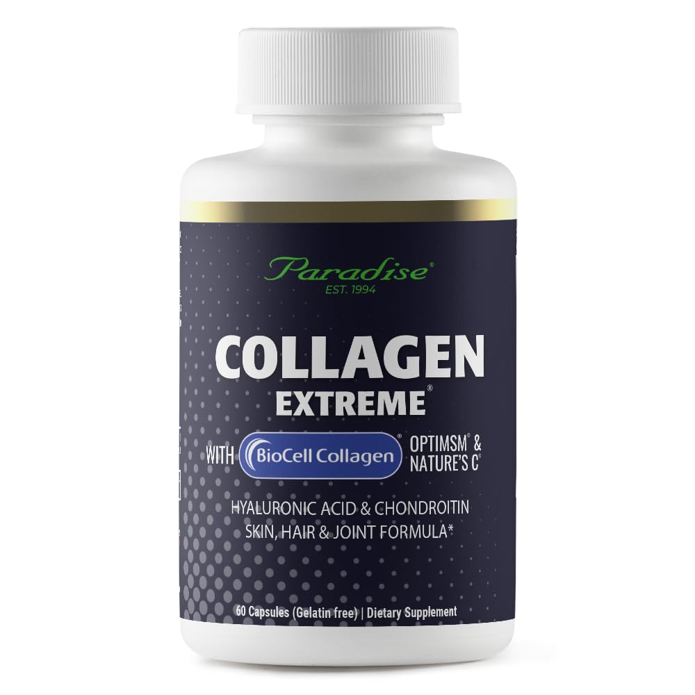 Cennet Herbs Biocell Collagen, Hyaluronic Asit ve Doğa C, Sağlıklı Saç, Cilt ve Ortaklar için 60 Capsules