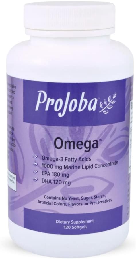 Youngevity Projoba OmegaTM - 1000 mg Omega-3 - Yüksek Lisans - 180 EPA & 120 DHA Beyin ve Kalp Sağlığını Teşvik Etmek - 120 Softgels (Görünen 1)