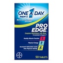 Μία ημέρα ανδρική Pro Edge πολυβιταμίνη, συμπλήρωμα με βιταμίνη A, C, D, E και ψευδάργυρος για ανοσοποιητική υποστήριξη και μαγνήσιο για υγιή λειτουργία των μυών, 50 Count