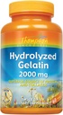 Thompson Hydrolyzed Gelatin 2000 mg - Beef Gelatin Capsules, Bovine Sourced Collagen, Protein ve Gıda Kadınlar ve Erkekler için Geliştirilmiş Absiyon - 60 Tabletler