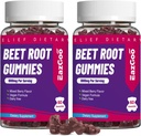 Beet Root Gummies, Beet Root Soft Chews with Beetroot, Grape Seed Extract & Beet Root Toz, Vegan, Non-GMO, 120