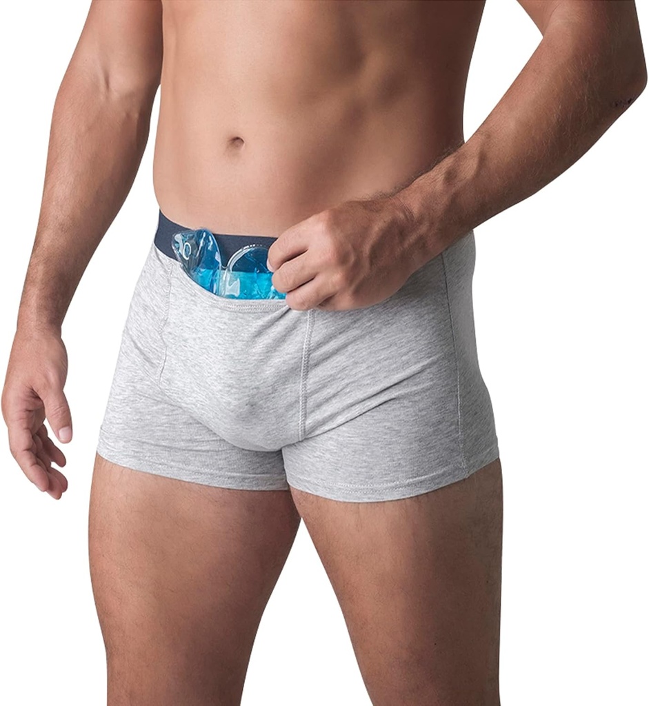Karballs Soğutma Erkekler için - Fertness, Vasektomi, Varicocele, testosteron - 2 Underwear, 3 SnowWedge Buz Paketleri