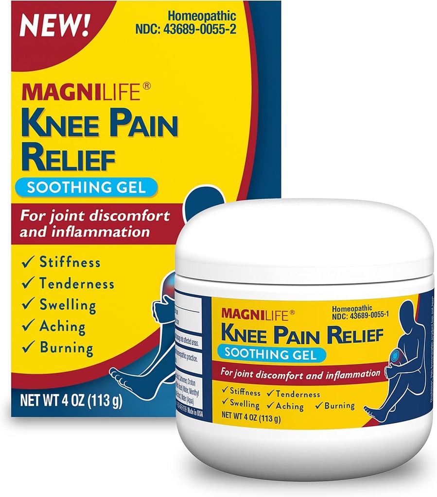 MagniLife Diz Ağrısı Soothing Gel, Sore Muscles, Joint Discomfort, Injuries - All-Natural Arnica - 4oz.