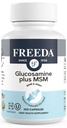 FREEDA Glucosamine MSM – Vegan Ortak Flexability & Mobility Supplement – Vejetaryen Glucosamine Without Shellfish – Supports Joint Function – Third-Party Tested – (100 Capsules)