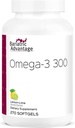Bariatrik Avantajı Omega-3 300 EPA DHA Fish Oil Capsules, Sustainable Sourced Cold Water Fish - Lemon Lime, 270 Softgels